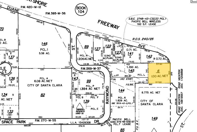 870 Duane Ave, Santa Clara, CA for sale - Plat Map - Image 3 of 6