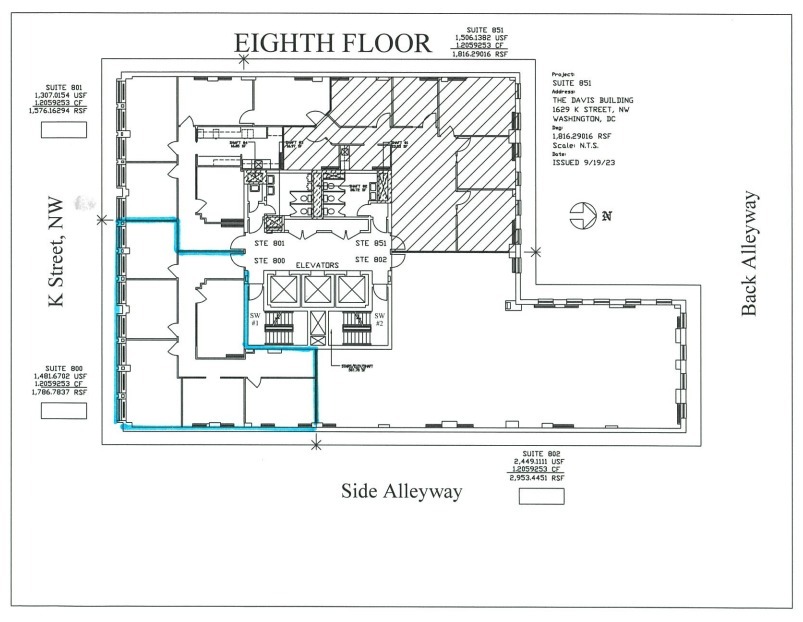 1629 K St NW, Washington, DC à louer Plan d  tage- Image 1 de 1