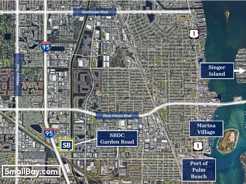 6461 Garden Rd, Riviera Beach, FL à louer - Aérien - Image 2 de 20