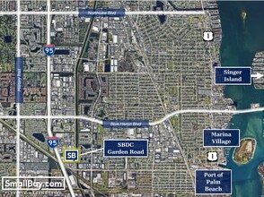 6461 Garden Rd, Riviera Beach, FL - AÉRIEN Vue de la carte