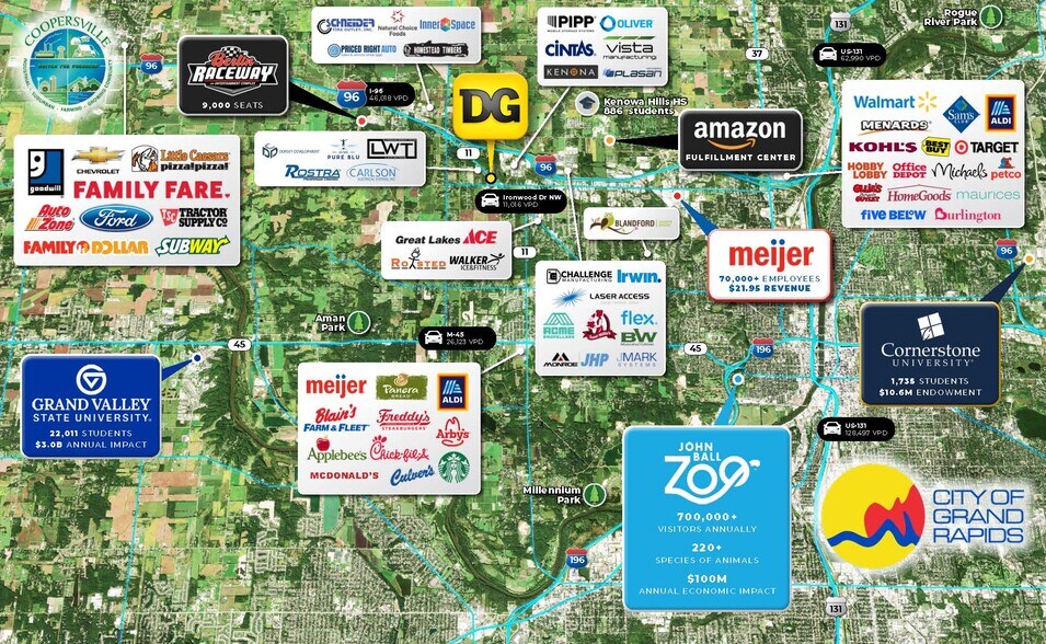 13645 Ironwood NW dr, Grand Rapids, MI à vendre - Aérien - Image 2 de 3