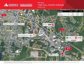 1393 Fall River, Seekonk, MA - Aerial  map view