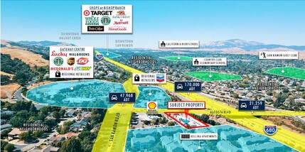 8931-8951 San Ramon Rd, Dublin, CA - AERIAL  map view - Image1