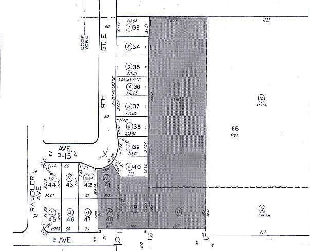 859 E Avenue Q, Palmdale, CA for sale - Plat Map - Image 2 of 3