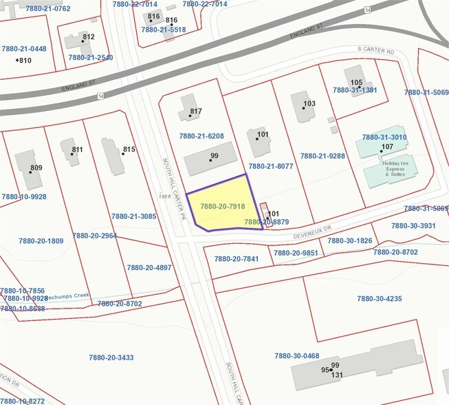 110 Carter Rd, Ashland, VA à vendre - Plan cadastral - Image 2 de 2