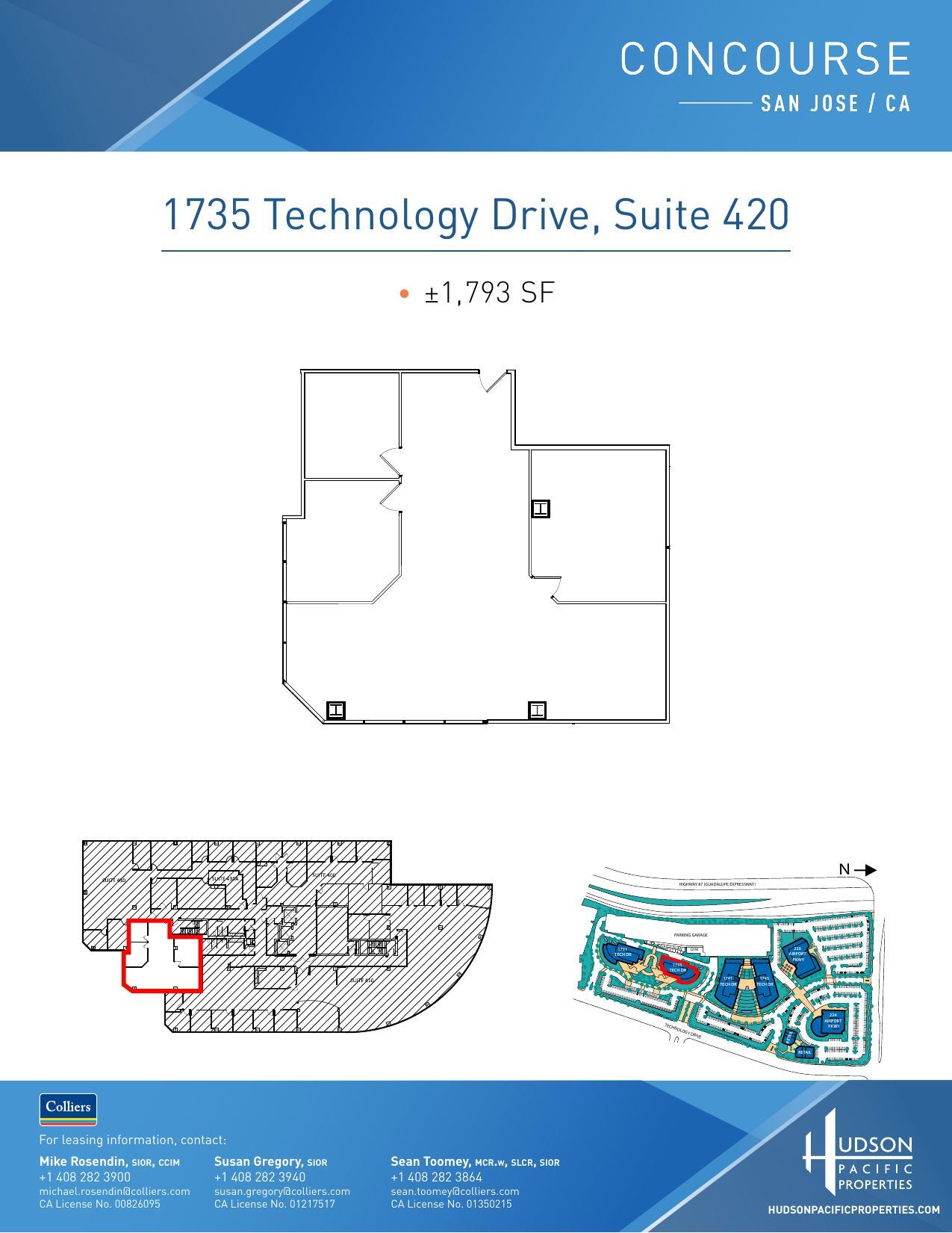 224 Airport Pkwy, San Jose, CA à louer Plan d’étage- Image 1 de 1