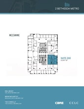 2 Bethesda Metro Ctr, Bethesda, MD à louer Plan d’étage- Image 2 de 2