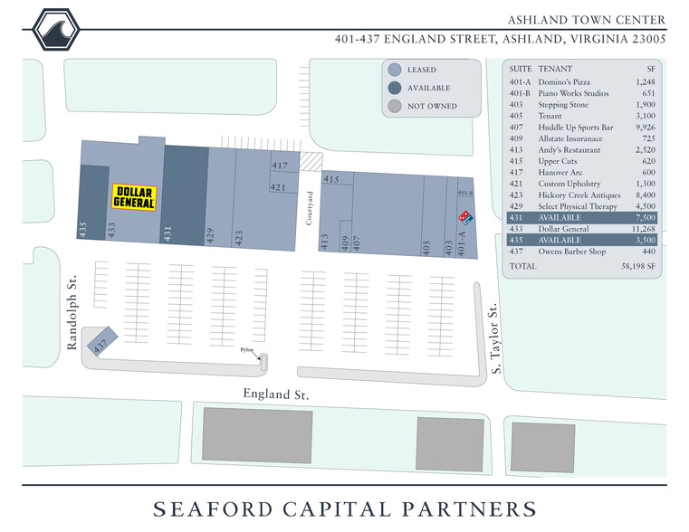 401-435 England St, Ashland, VA for lease - Site Plan - Image 2 of 3