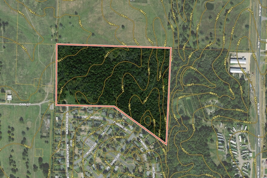 MacArthur Drive, Denison, TX à vendre - Aérien - Image 2 de 4