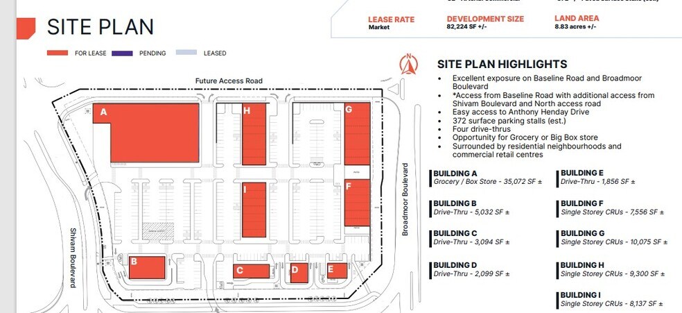 10000-10500 Baseline Rd, Sherwood Park, AB à louer - Plan de site - Image 2 de 15