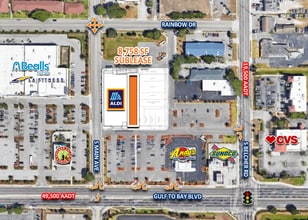 2138-2178 Gulf To Bay Blvd, Clearwater, FL - Aerial  map view