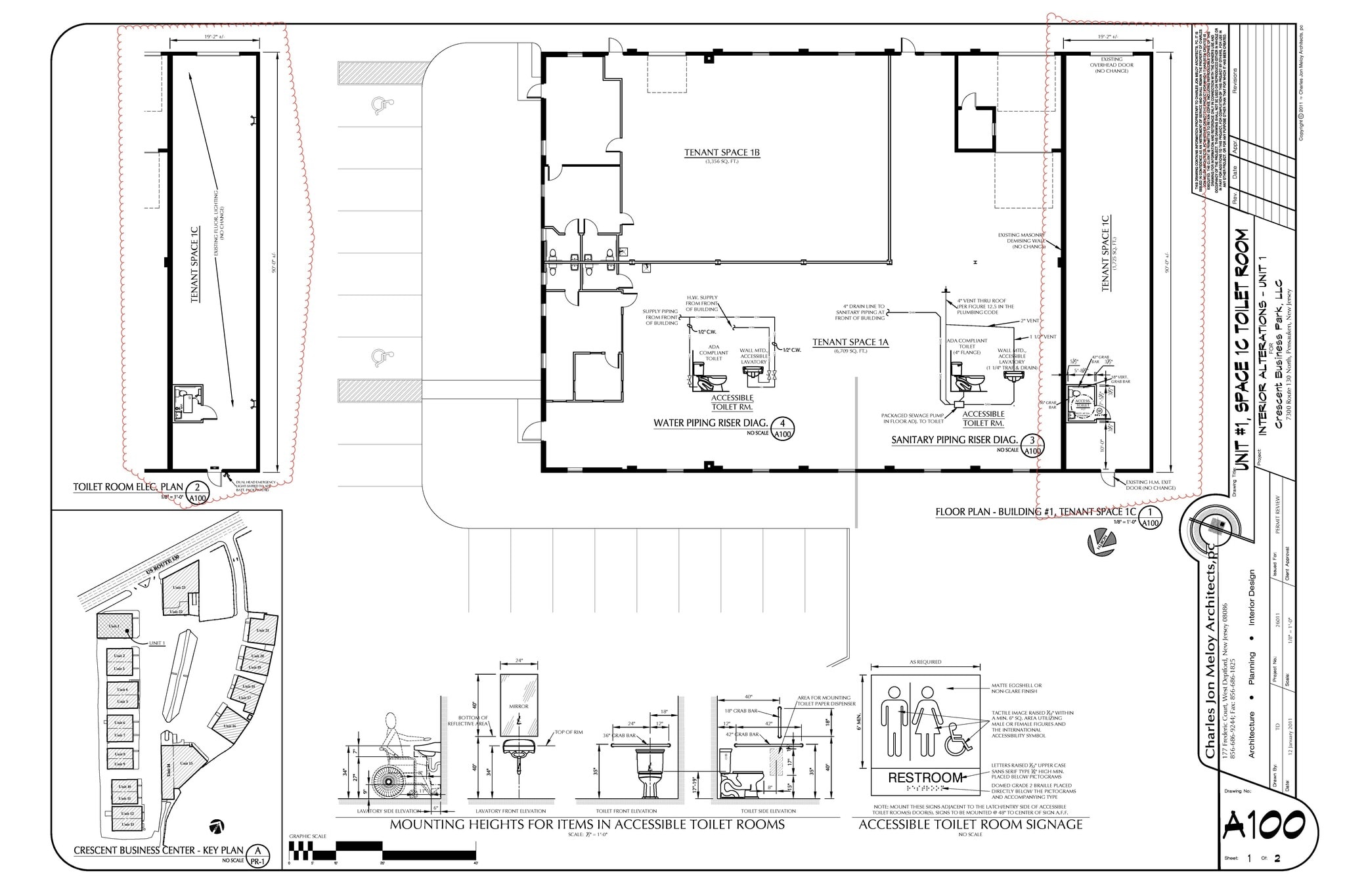7300 N Crescent Blvd, Pennsauken, NJ à louer Plan d’étage- Image 1 de 1