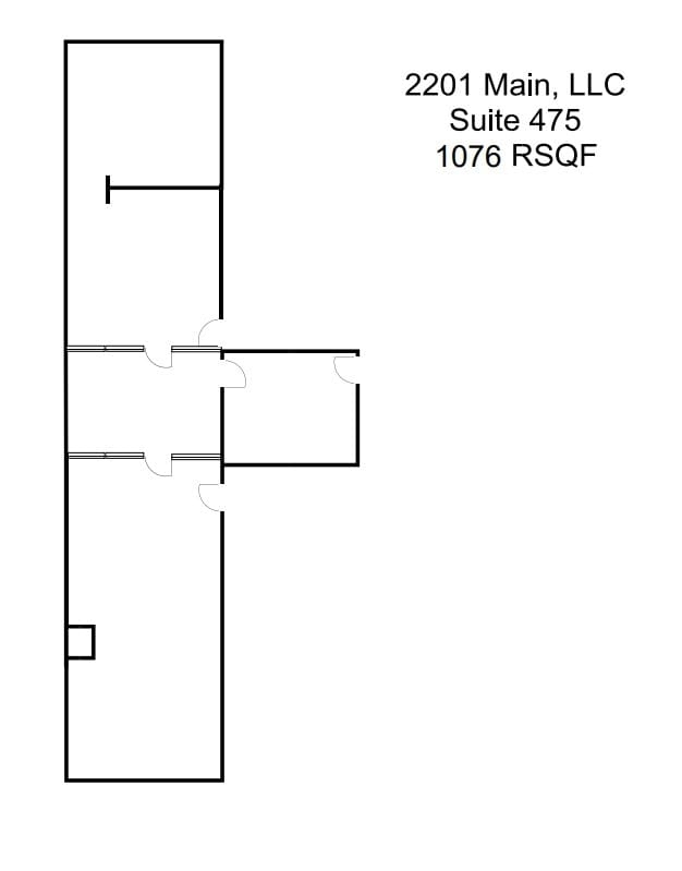 2201 Main St, Dallas, TX à louer Plan d’étage- Image 1 de 1
