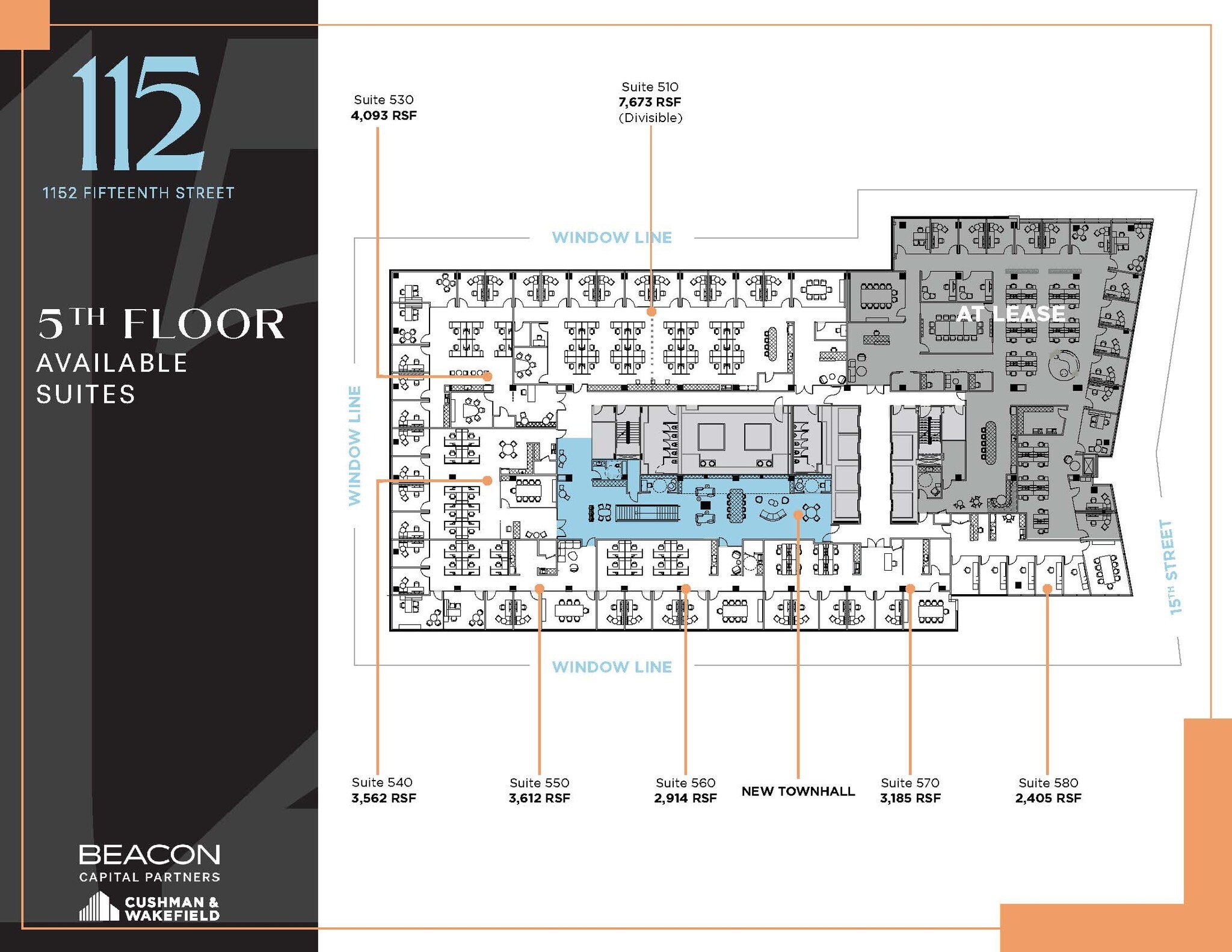 1152 15th St NW, Washington, DC à louer Plan d’étage- Image 1 de 1