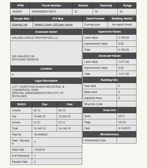 0 Leggett Dr, Richland, MS for sale - Other - Image 2 of 5