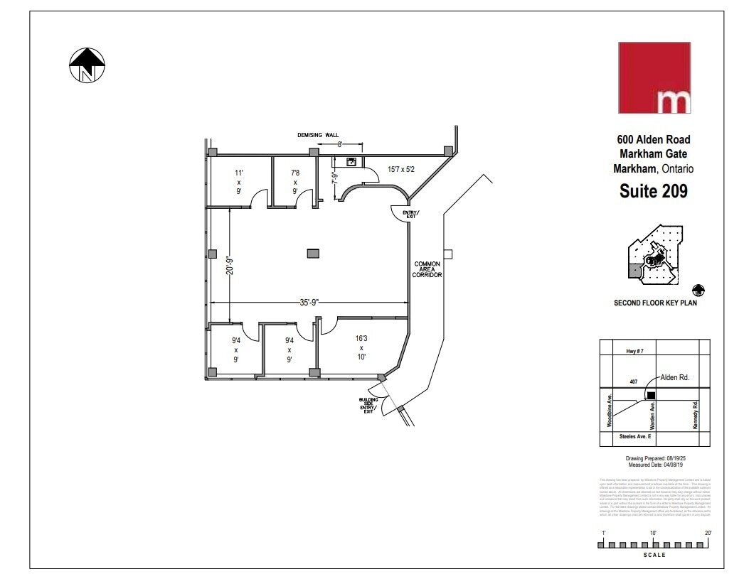 600 Alden Rd, Markham, ON for lease Floor Plan- Image 1 of 1