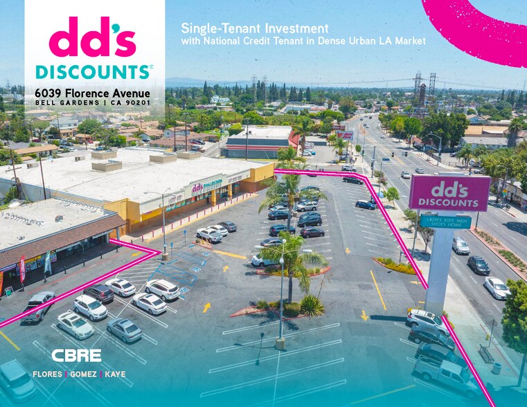 6031-6039 Florence Ave, Bell Gardens, CA à vendre - Photo du bâtiment - Image 1 de 6