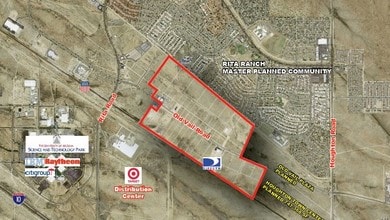 9798 E Old Vail Rd, Tucson, AZ - Aérien  Vue de la carte