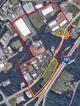 Thurmon Tanner Pky & Enterprise Way, Flowery Branch, GA - AERIAL  map view