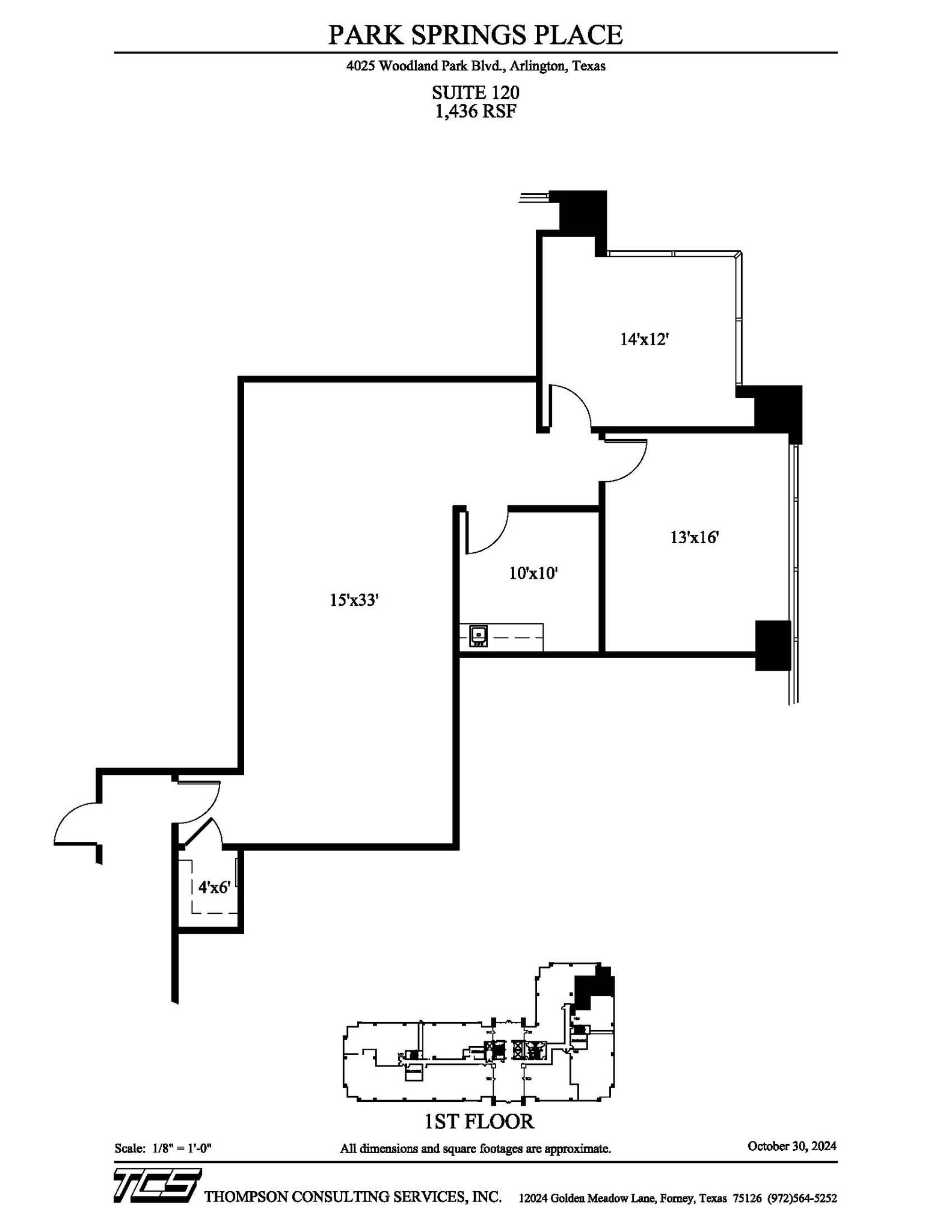 4025 Woodland Park Blvd, Arlington, TX for lease Floor Plan- Image 1 of 1
