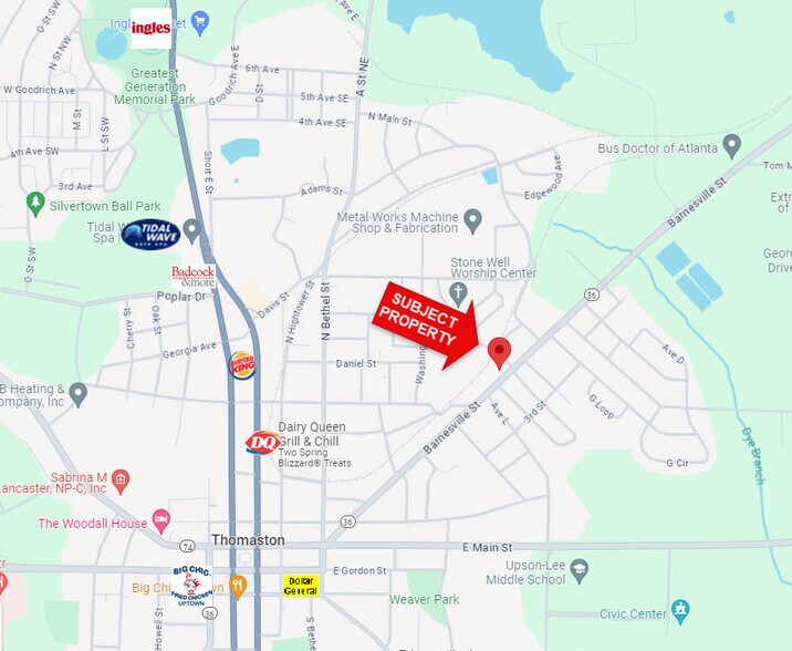 709 Barnesville St, Thomaston, GA à vendre - Photo du bâtiment - Image 2 de 4