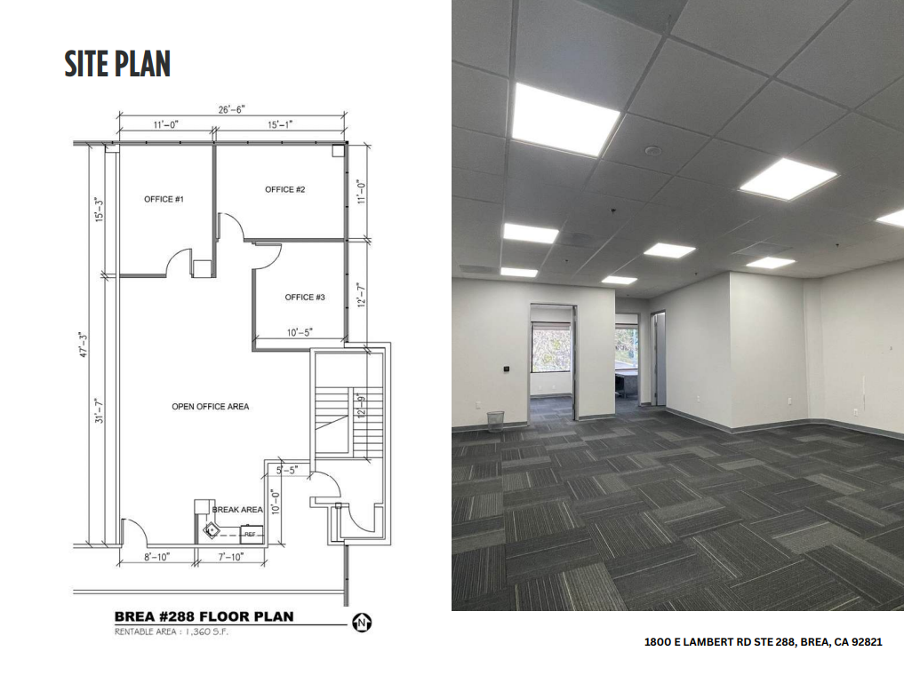 1800 E Lambert Rd, Brea, CA à louer Plan d’étage- Image 1 de 1