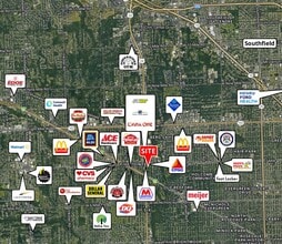 19050 Telegraph Rd, Detroit, MI - AERIAL map view