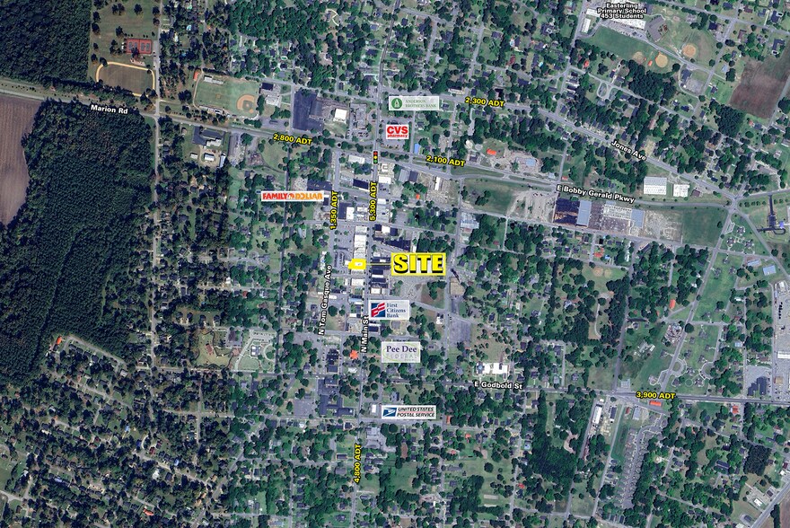 307 N Main St, Marion, SC à vendre - Aérien - Image 2 de 4