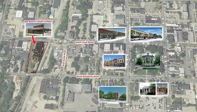 320 S Court St, Medina, OH - Aérien Vue de la carte