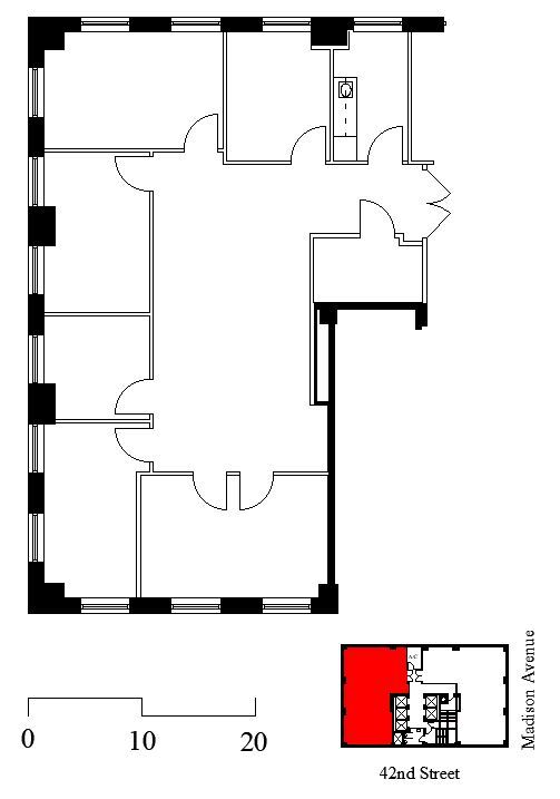 315 Madison Ave, New York, NY à louer Plan d  tage- Image 1 de 1