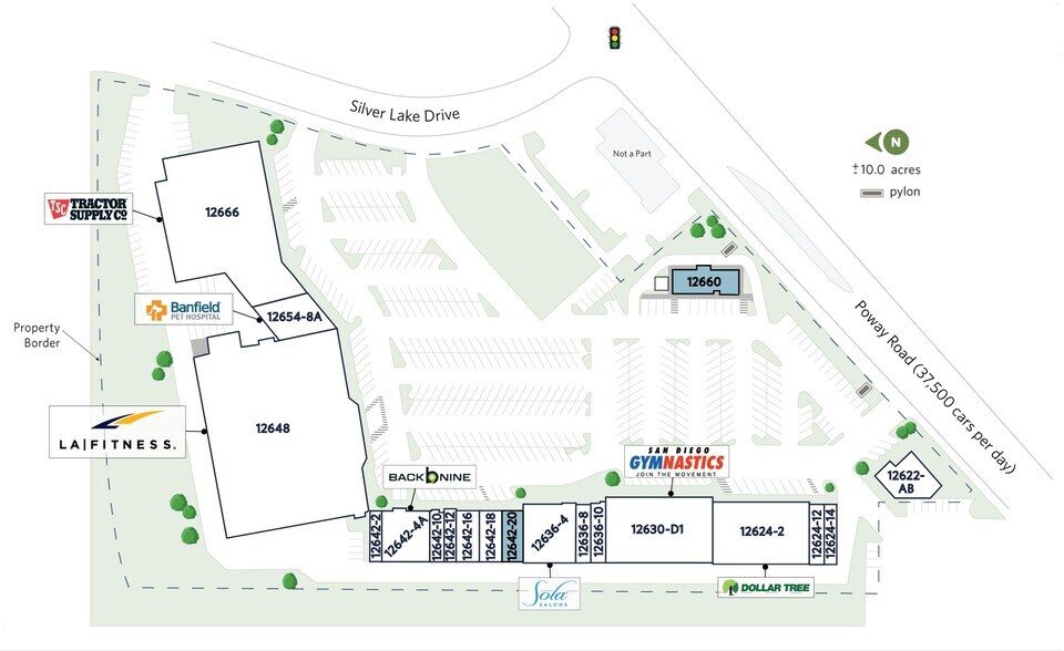 12622-12666 Poway Rd, Poway, CA à louer - Photo du bâtiment - Image 3 de 20