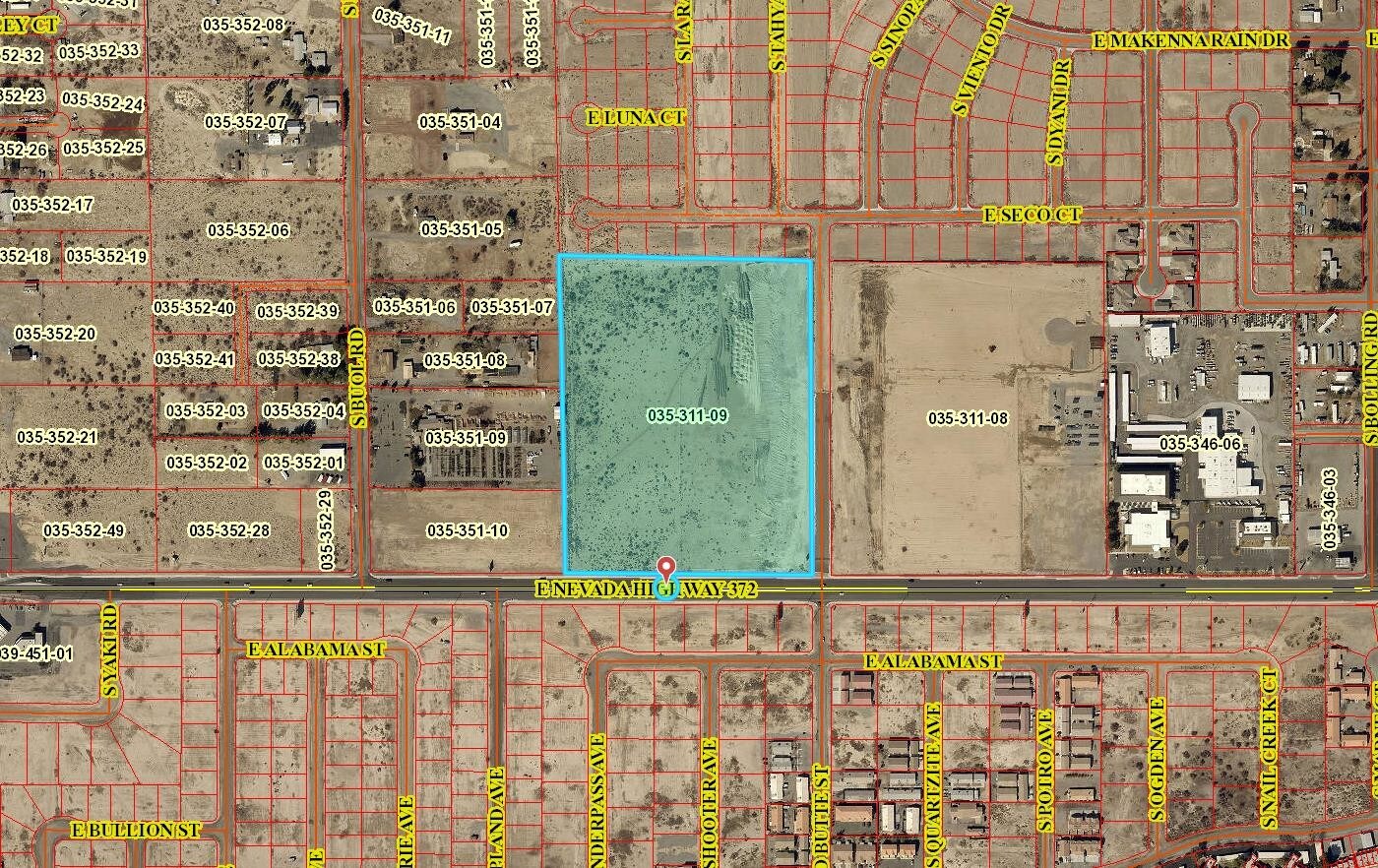 500 E Hwy 372, Pahrump, NV à vendre Aérien- Image 1 de 2
