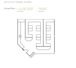 4745 N 7th St, Phoenix, AZ à louer Plan d’étage- Image 1 de 1