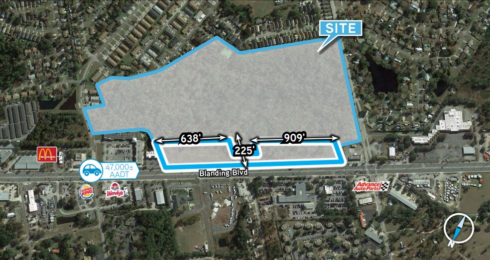 Blanding Blvd, Orange Park, FL for sale - Aerial - Image 2 of 3