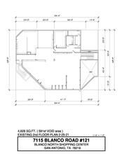 7115 Blanco Rd, San Antonio, TX à louer Plan d’étage- Image 2 de 2