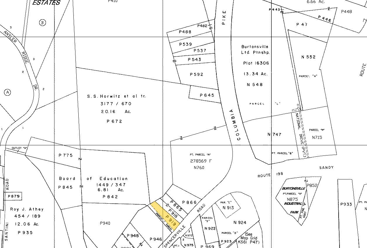 15520 Old Columbia Pike, Burtonsville, MD for lease Plat Map- Image 1 of 4