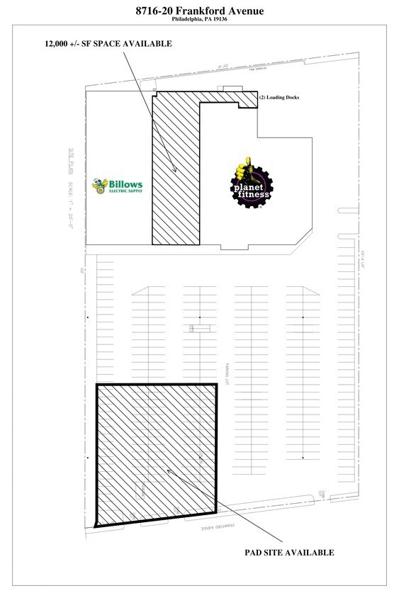 8716 Frankford Ave, Philadelphia, PA for lease Site Plan- Image 1 of 2