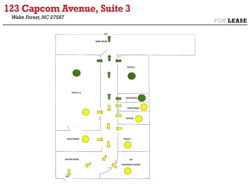 123 Capcom Ave, Wake Forest, NC for lease Floor Plan- Image 1 of 1