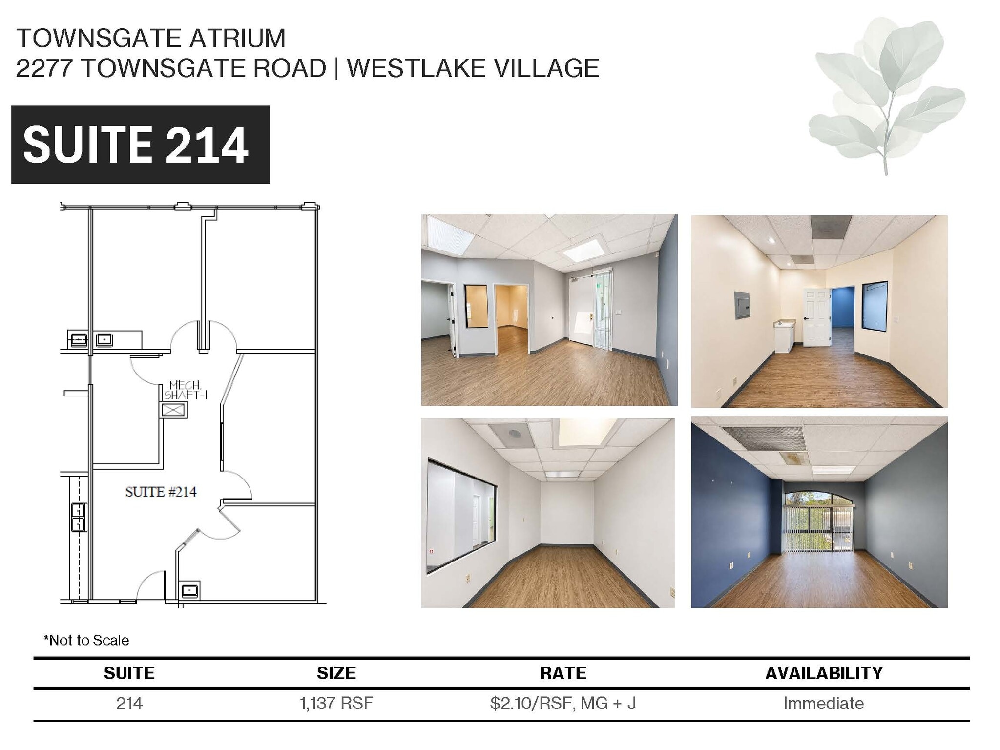 2277 Townsgate Rd, Westlake Village, CA for lease Floor Plan- Image 1 of 7