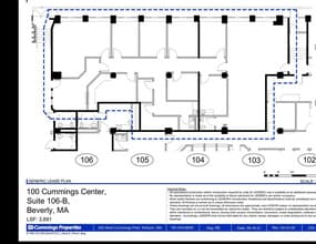 100 Cummings Ctr, Beverly, MA à louer Plan d’étage- Image 1 de 1