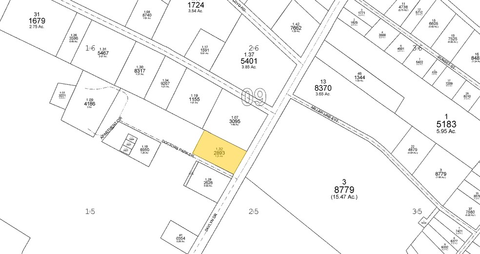 1770 Skylyn Dr, Spartanburg, SC for lease - Plat Map - Image 2 of 7