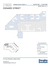 21800 Oxnard St, Woodland Hills, CA à louer Plan d’étage- Image 1 de 1