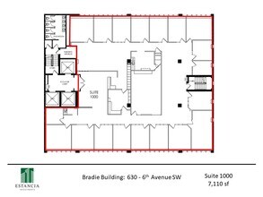 630 6th Ave SW, Calgary, AB for lease Floor Plan- Image 1 of 4