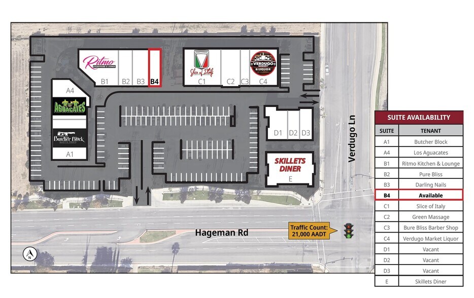 10606 Hageman Rd, Bakersfield, CA à louer - Plan de site - Image 2 de 4