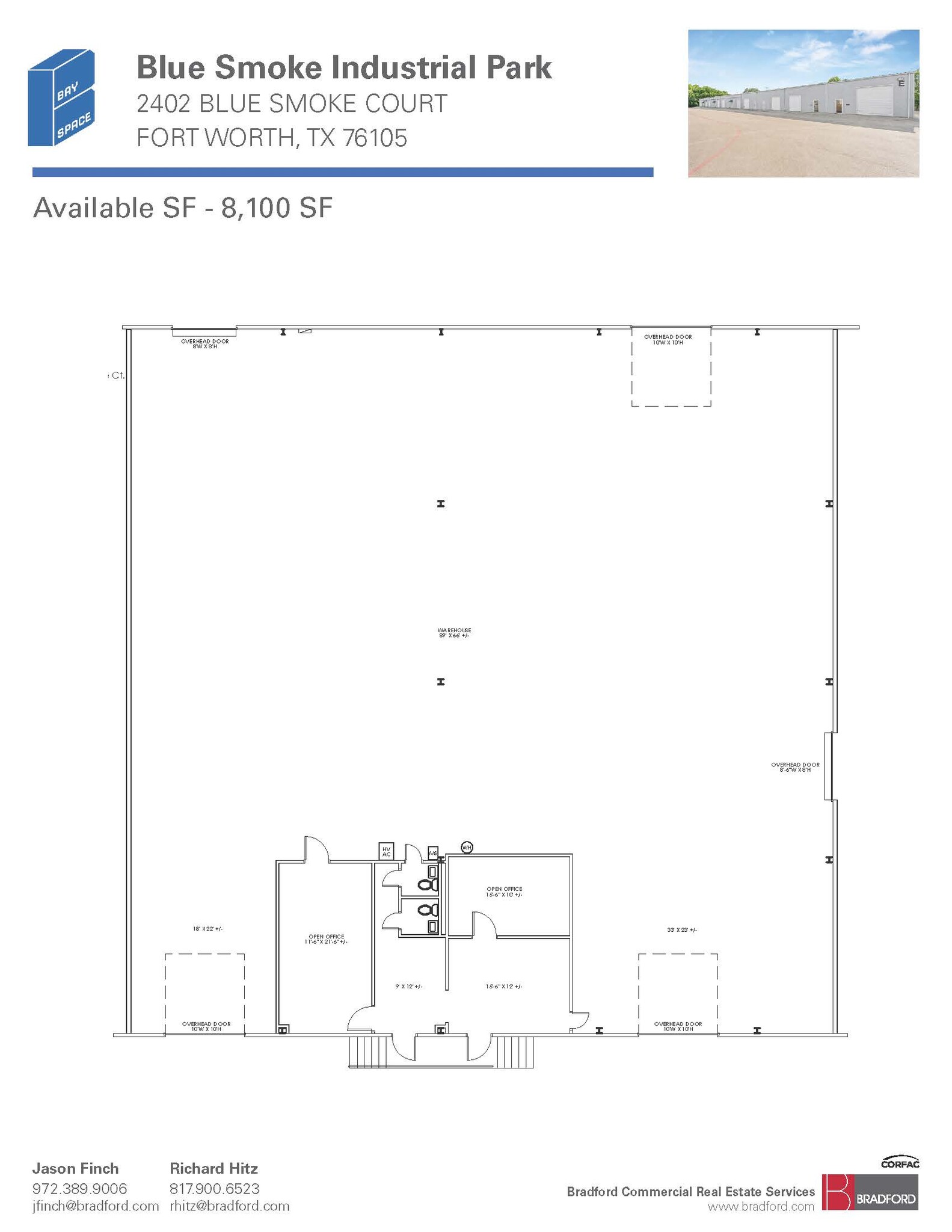 2402-2404 Blue Smoke Ct, Fort Worth, TX for lease Floor Plan- Image 1 of 1