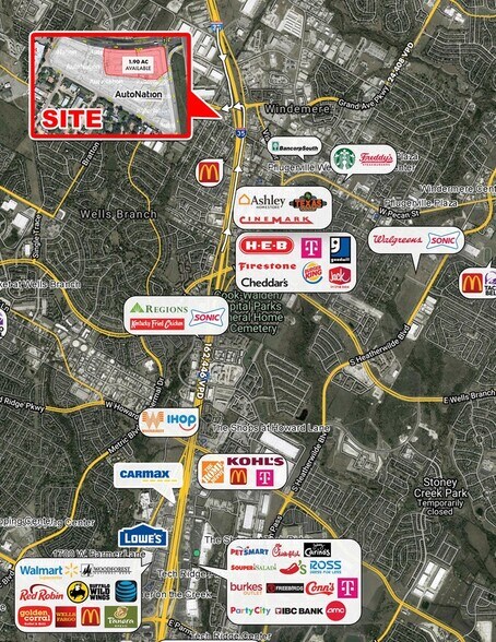 15718 N IH-35, Austin, TX à vendre - Aérien - Image 2 de 3