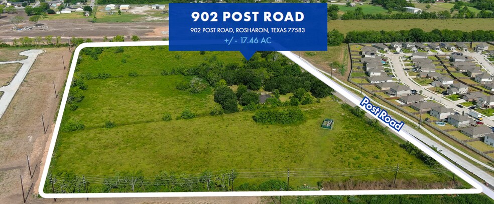 902 Post St, Rosharon, TX à vendre - Aérien - Image 2 de 3