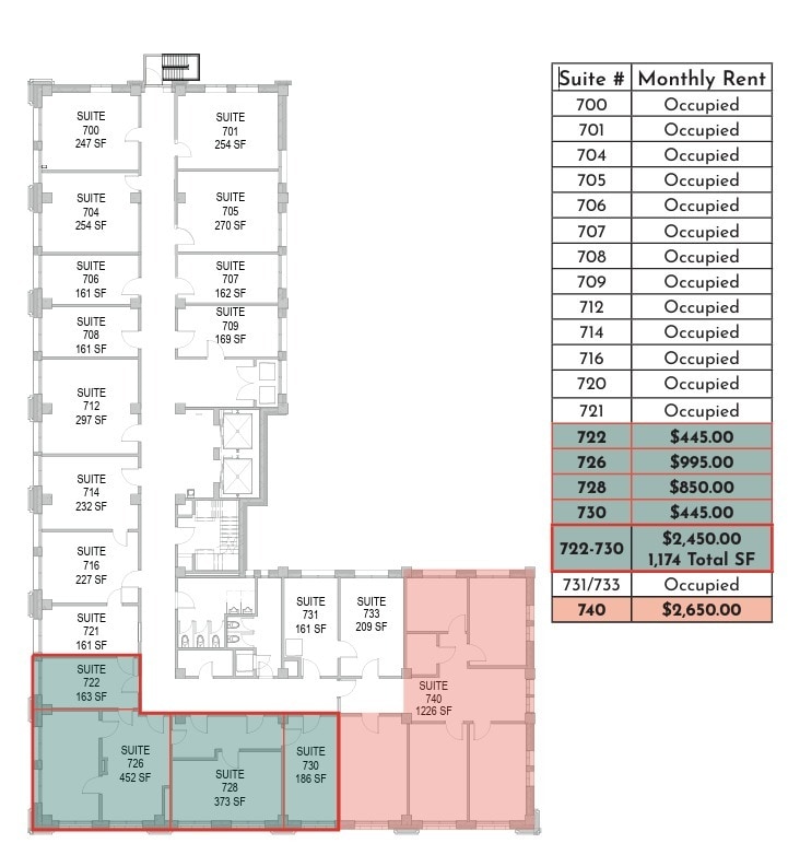 319 S 17th St, Omaha, NE for lease Floor Plan- Image 1 of 1
