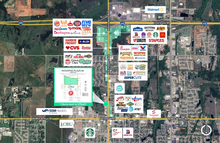 N Kickapoo ave, Shawnee, OK à vendre - Photo du bâtiment - Image 2 de 4