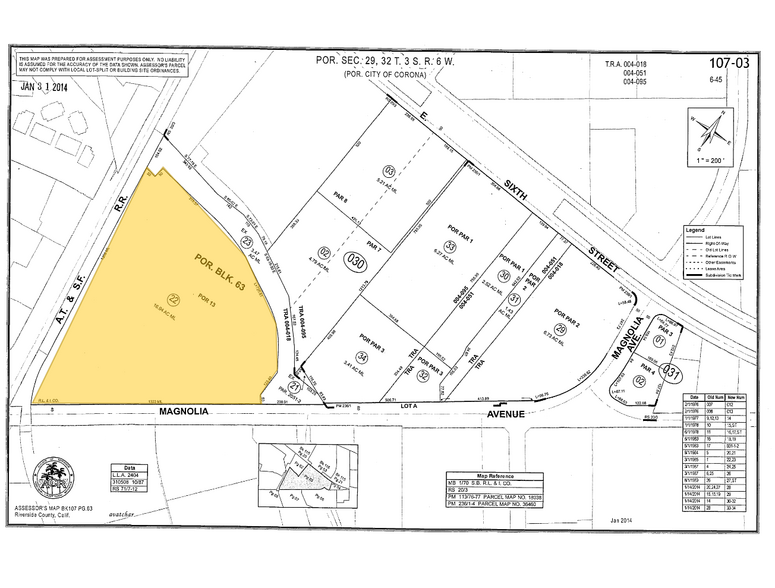 1375 Magnolia Ave, Corona, CA à vendre - Plan cadastral - Image 2 de 2